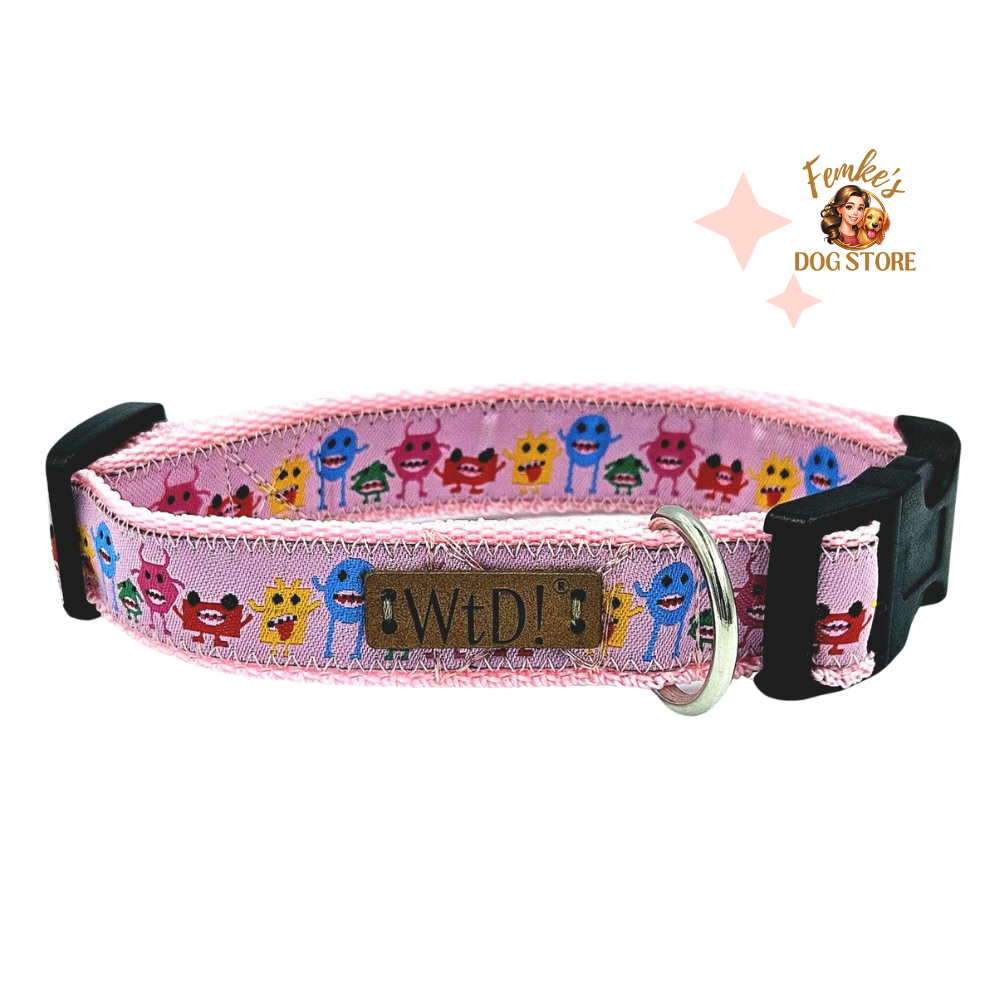 Halsband - Monsters in Pink