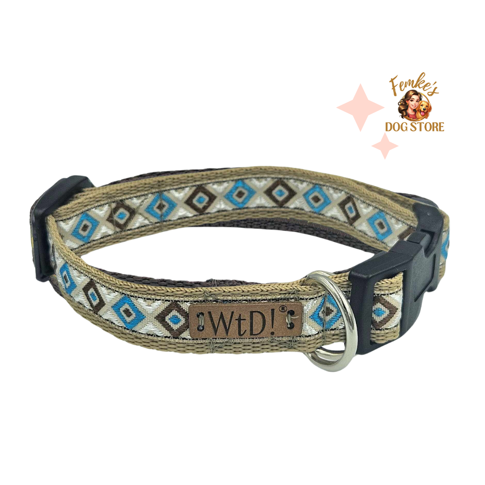 Halsband - Gold Checks