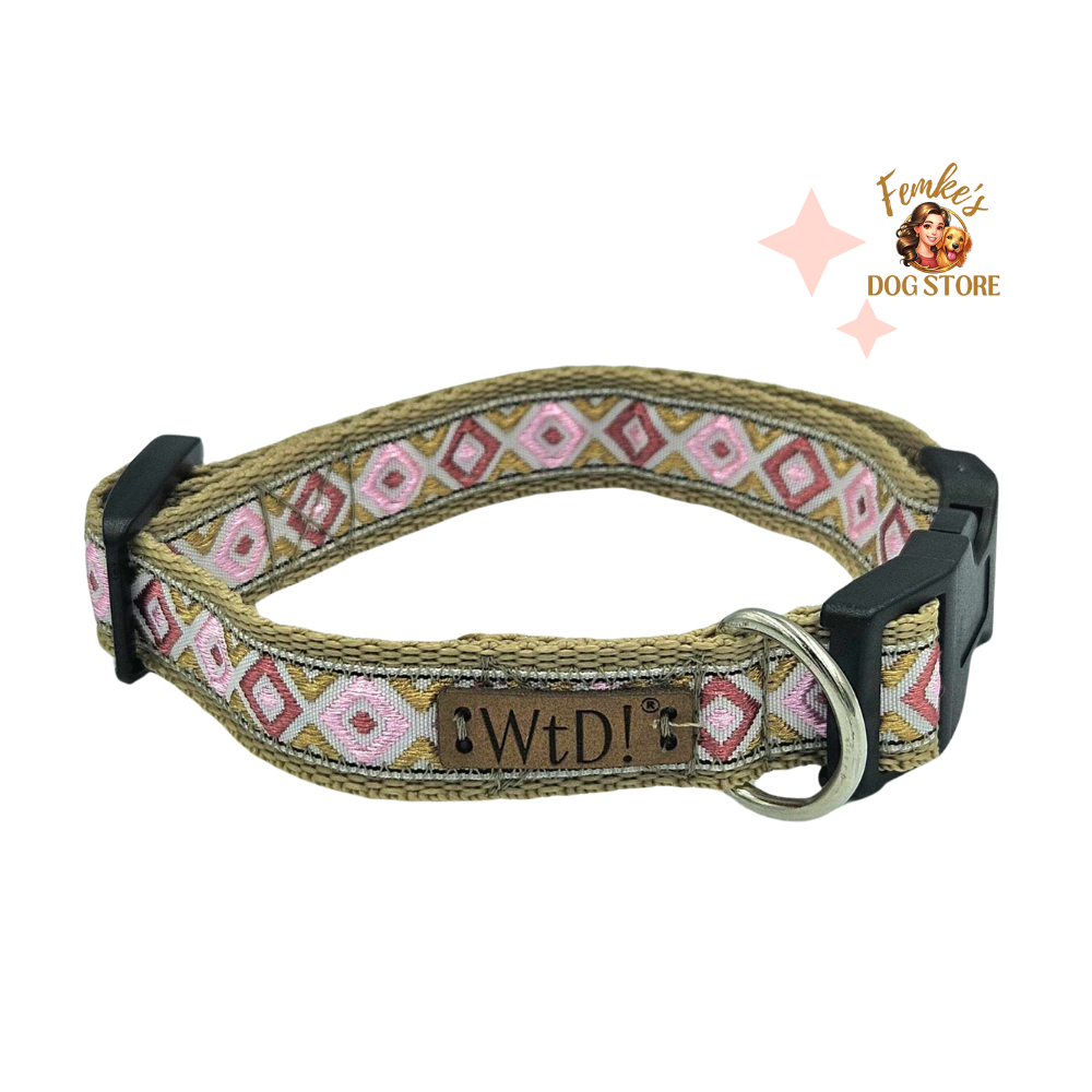 Halsband - Pink Checks