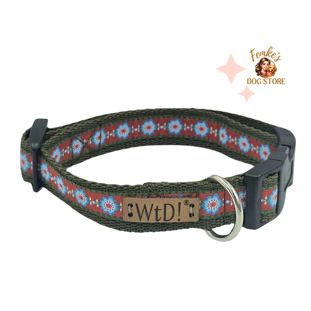 Halsband - Green Flowers