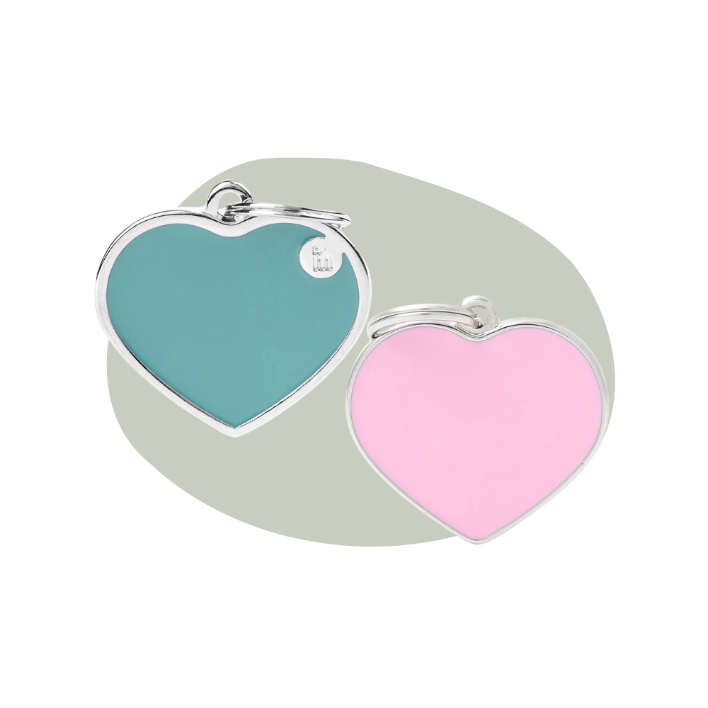 Hondenpenning Basic groot hart