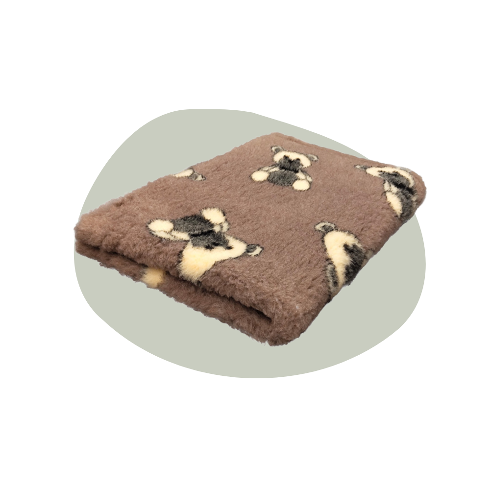 Vetbed - Beige beertjes