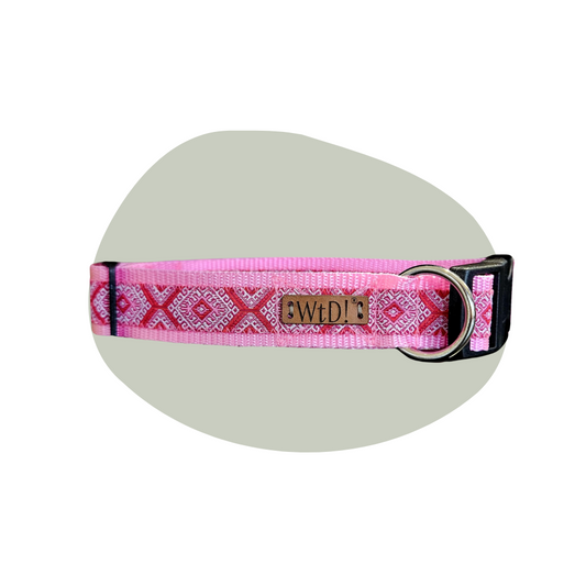 Grote halsband - Rosy Red
