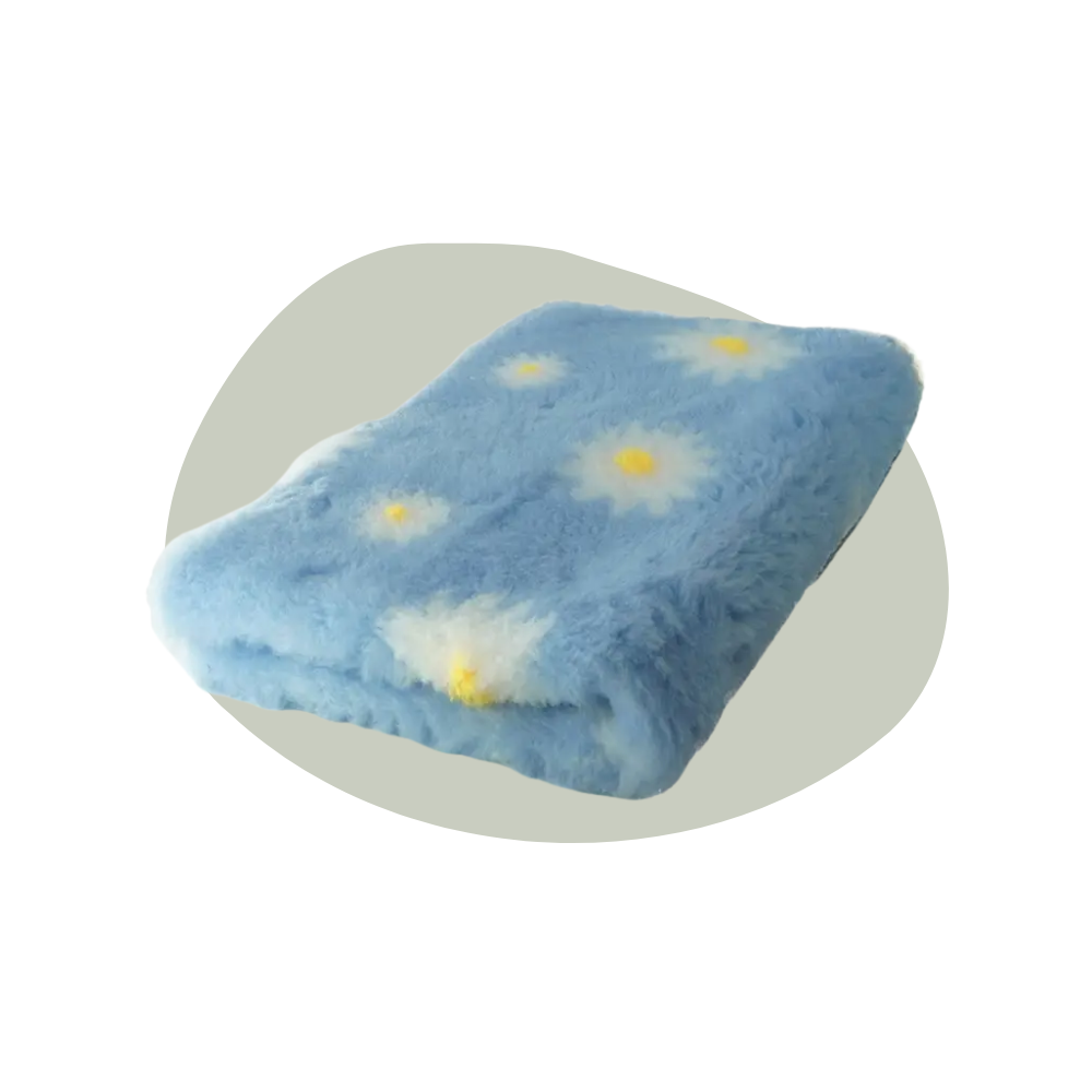 Vetbed - Madeliefjes blauw