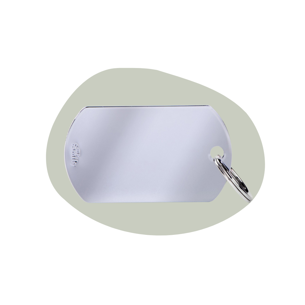 Hondenpenning Basis Millitary ID groot