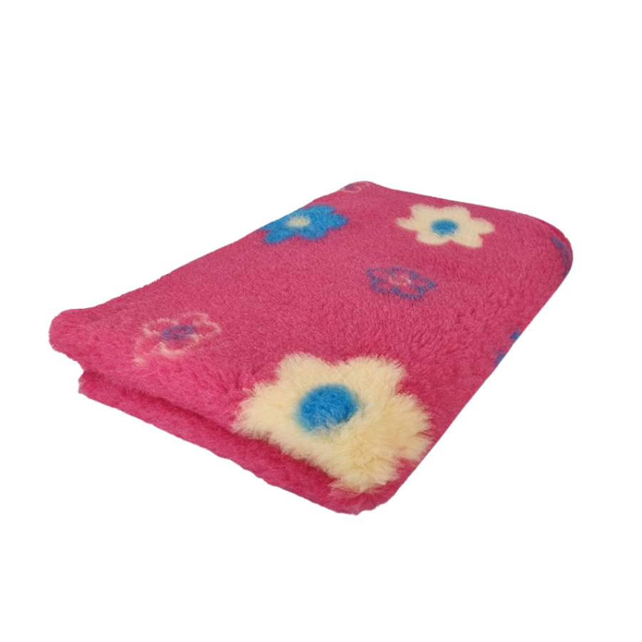 Vetbed - Roze Retro Flower