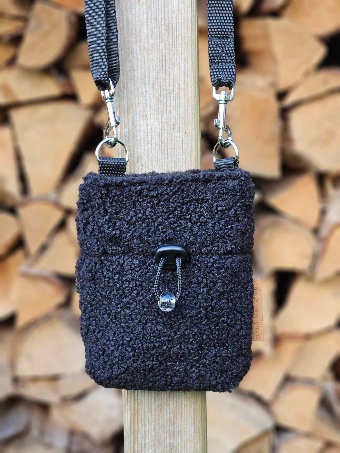 Crossbody beloningstas - Black teddy