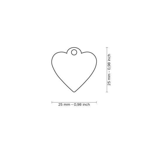 Hondenpenning Basic hartje