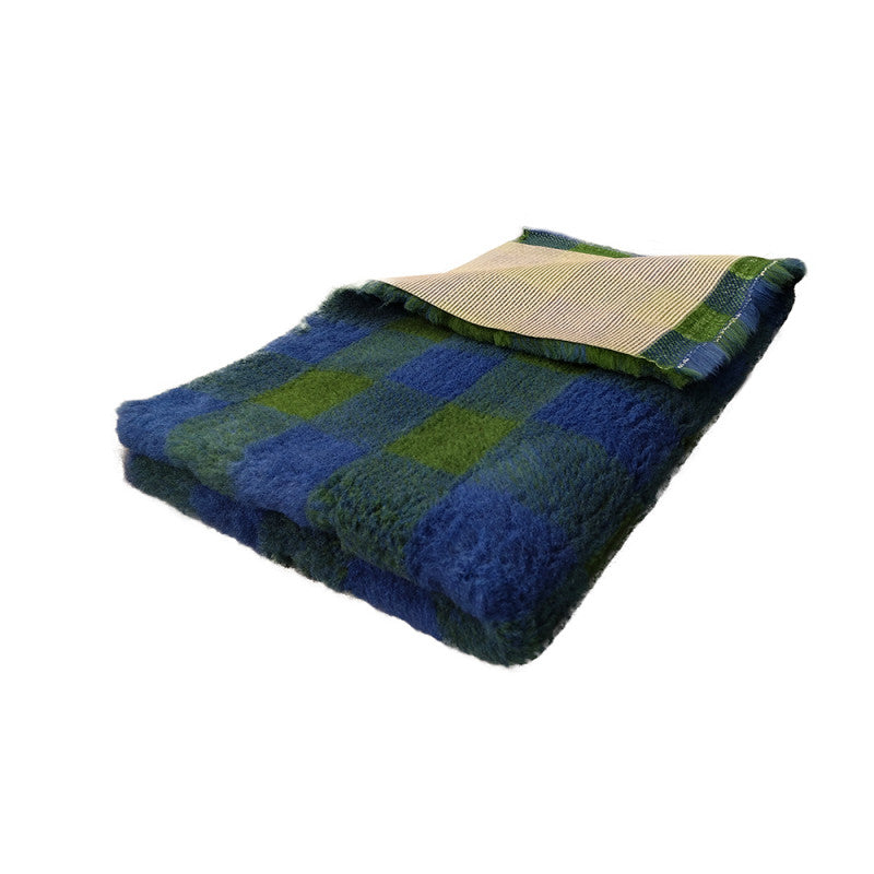 Vetbed - Groen/blauwe ruit