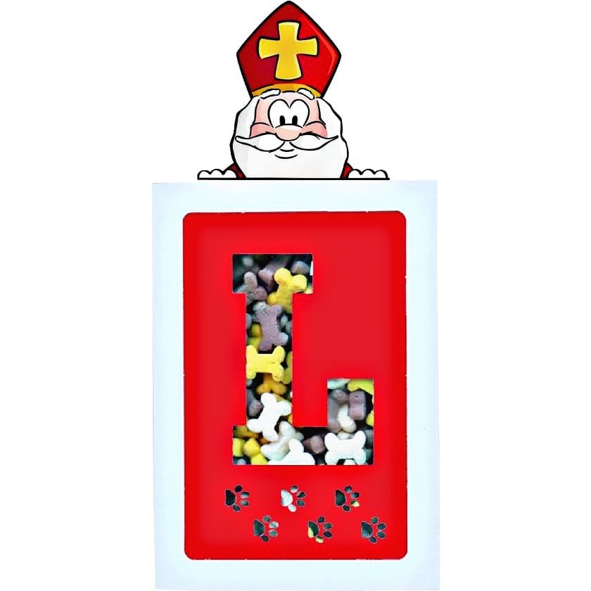 Sinterklaas koekjesletter - L