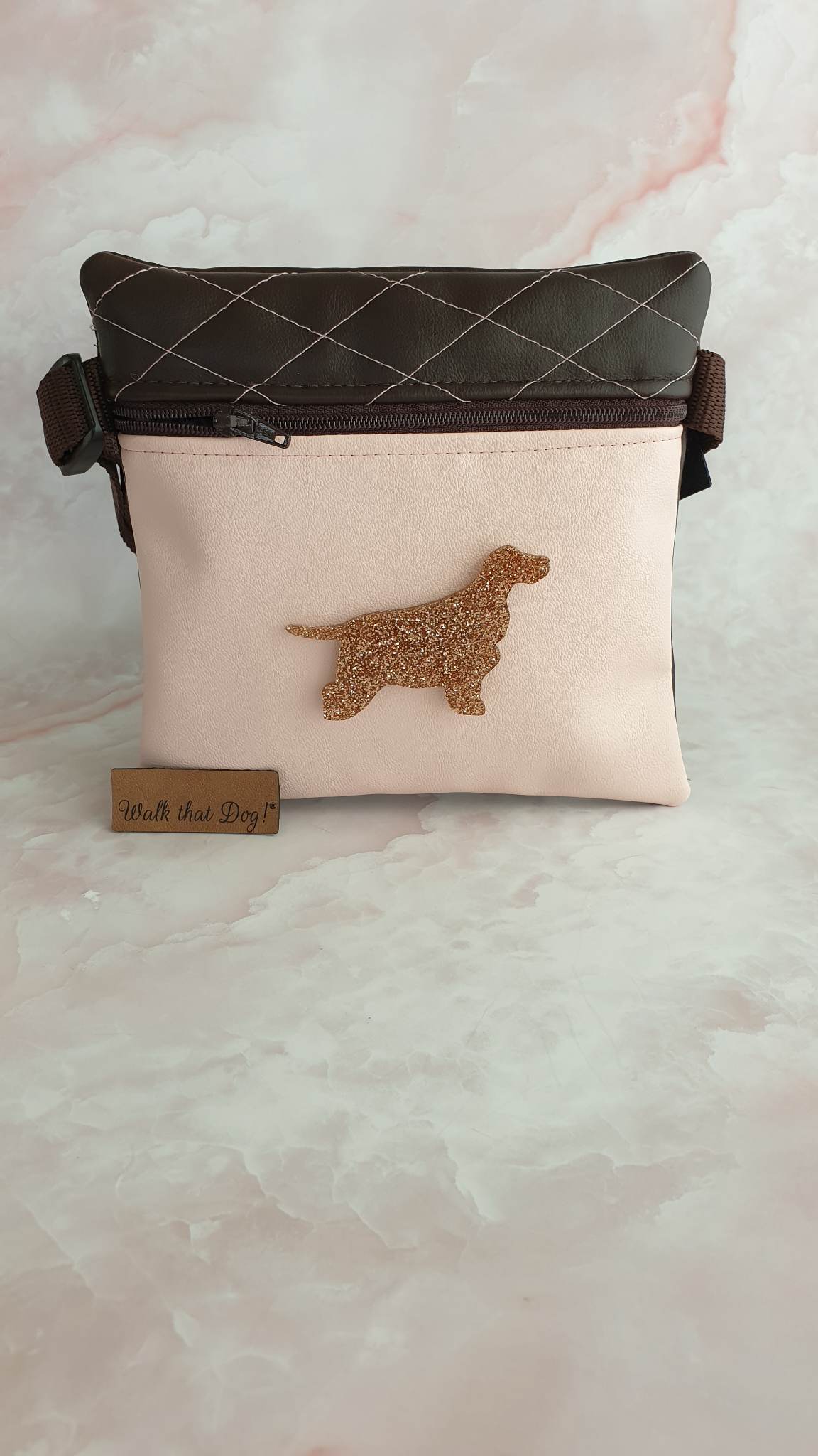 Showtas - Cocker Spaniël met glitter