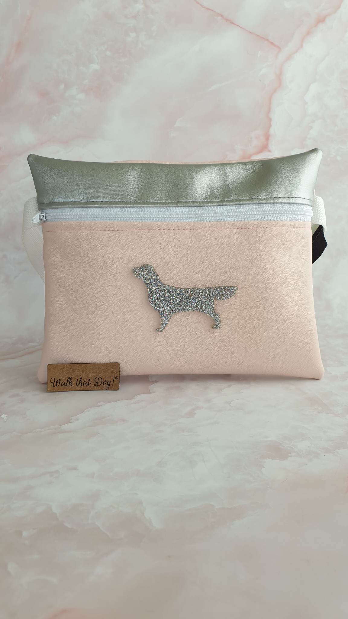 Showtas - Golden Retriever met glitter