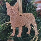 Kersthanger - Franse Bulldog goud