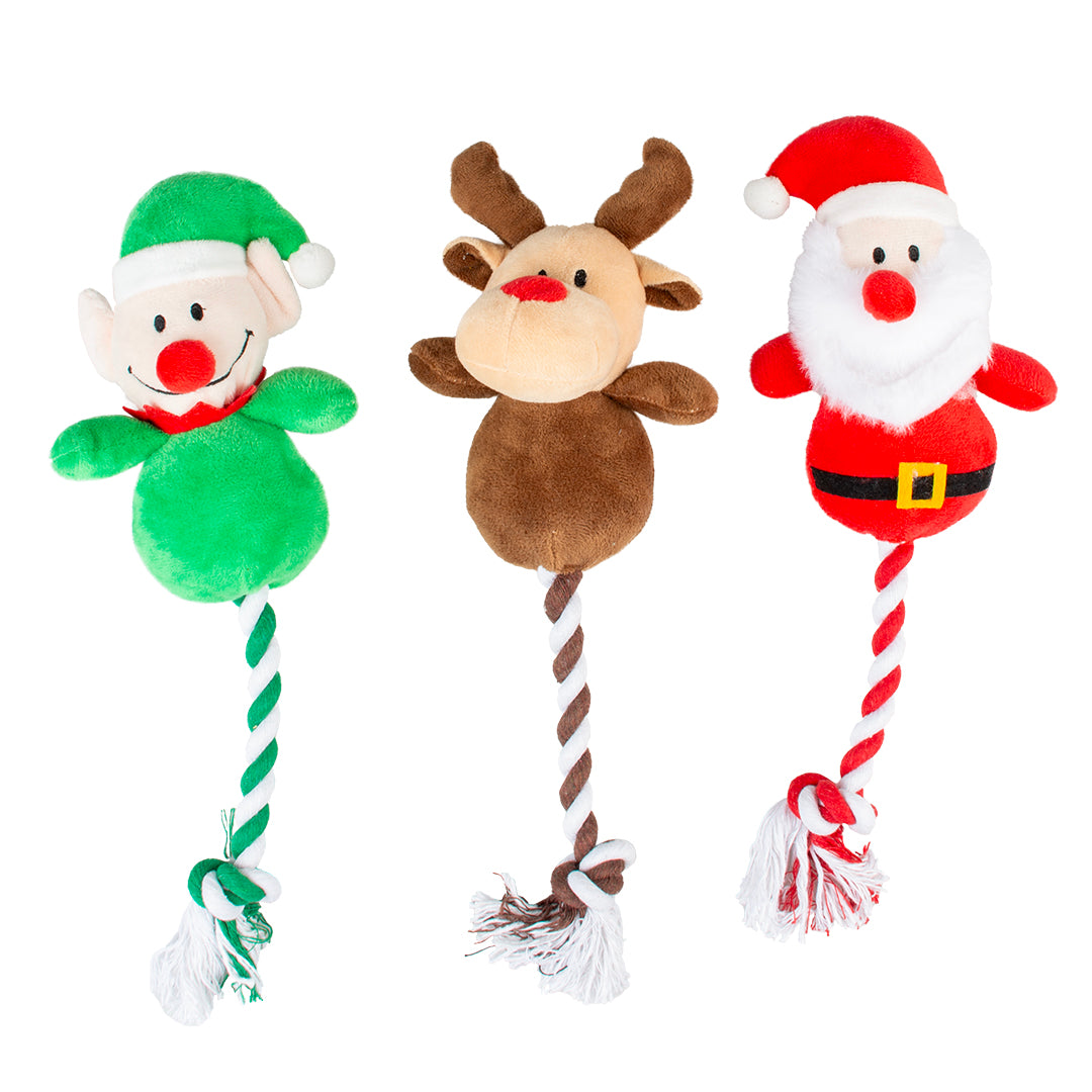 Xmas Pluche knuffel met touw