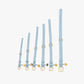 The Dog Musthaves - Hondenhalsband echt leer met naam penning - Blauw