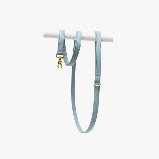 The Dog Musthaves - Blauwe leren hondenriem