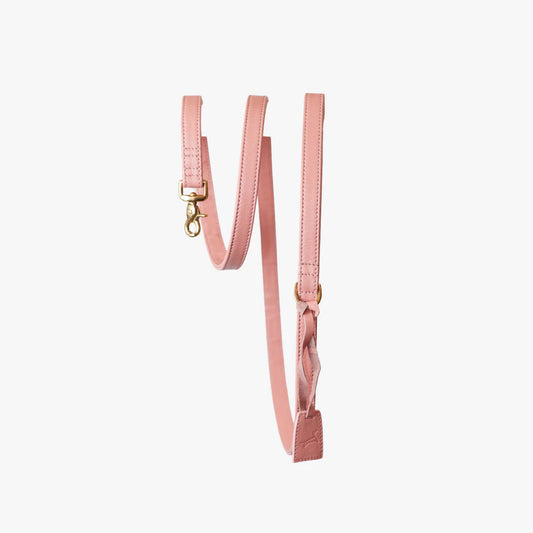 The Dog Musthaves - Roze leren hondenriem