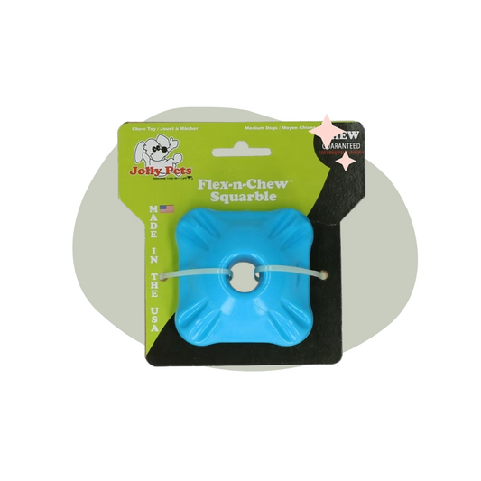 Jolly Flex-n-Chew Squarble Blauw