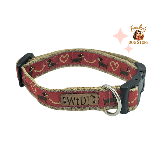 Halsband - Teckelparty Rood