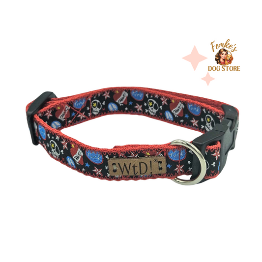 Halsband - Punk Rood