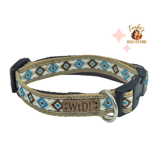 Halsband - Gold Checks