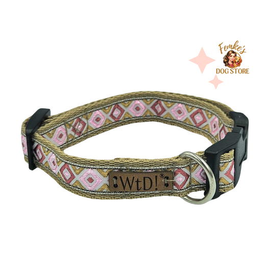 Halsband - Pink Checks