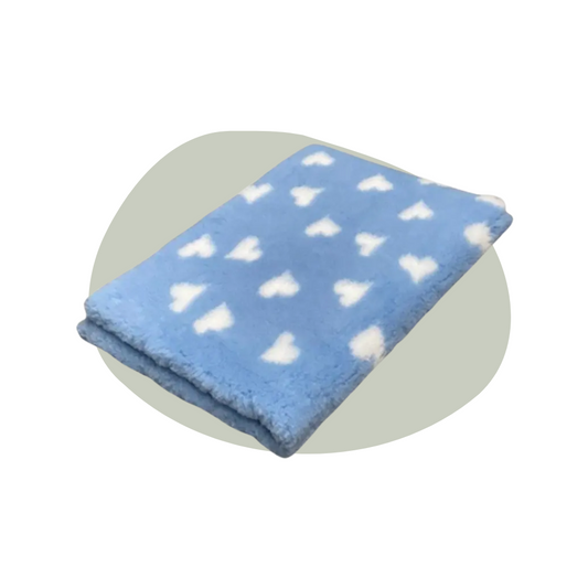 Vetbed - Blauwe hartjes