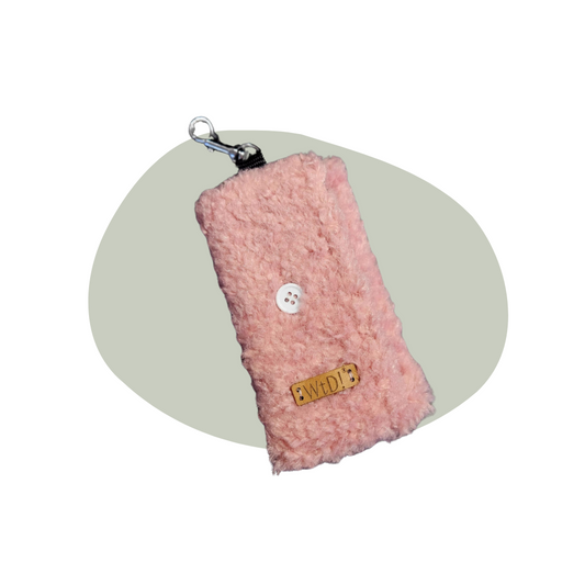 Poepzakjeshouder - Teddy pink