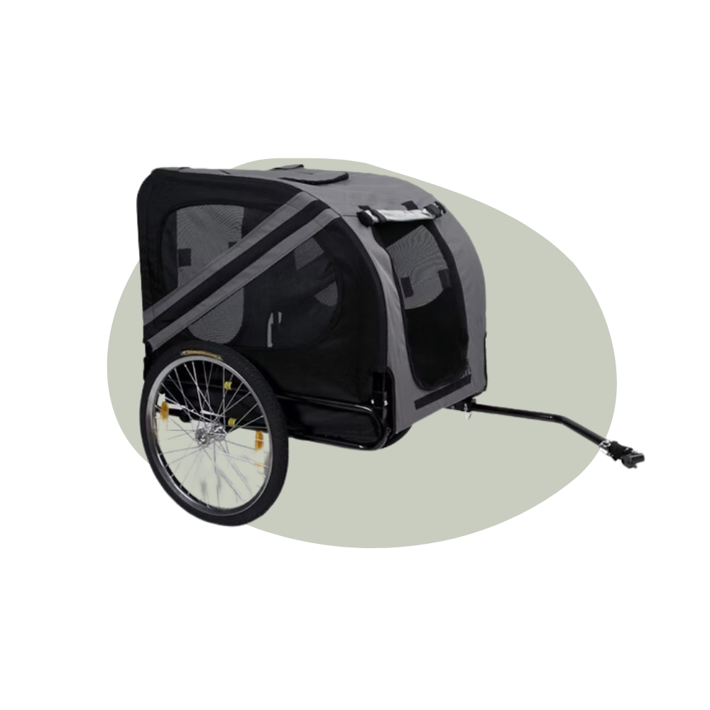 Fietskar tot 40 kg zwart/grijs