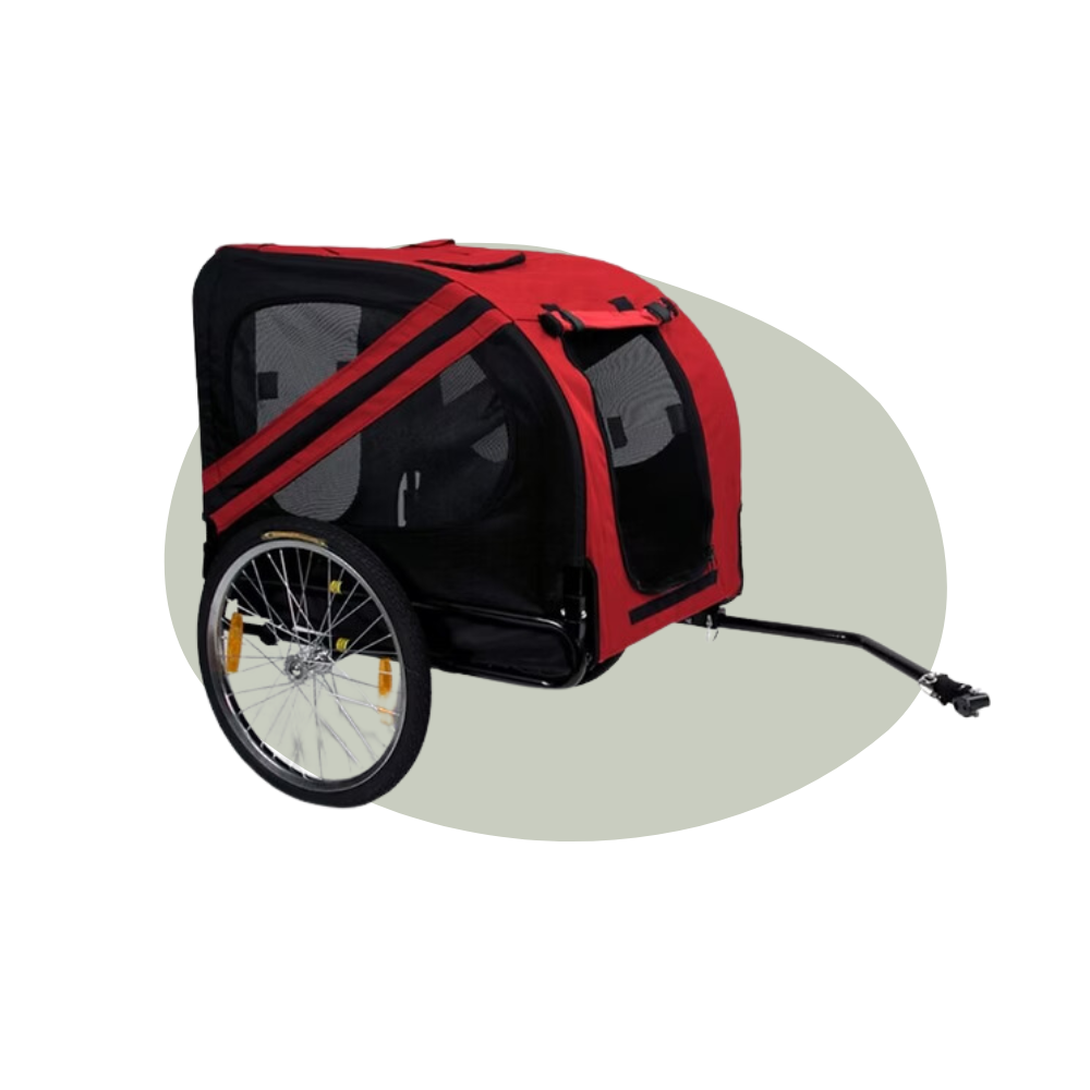 Fietskar tot 40 kg rood/zwart