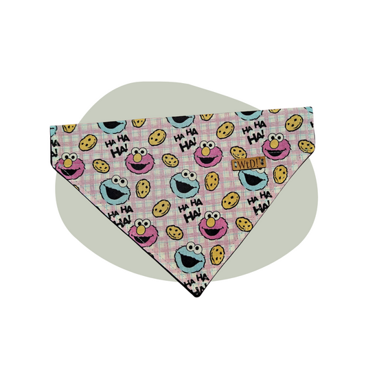 Bandana - Cookie monster pink