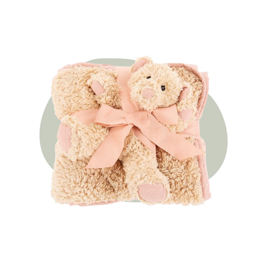 Scruffs - Giftset (deken + knuffel) roze