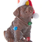 Decoratie - Bruine Labrador met kerstlampjes