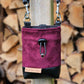 Crossbody beloningstas - Suéde stof bordeaux