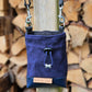 Crossbody beloningstas - Suéde stof donkerblauw