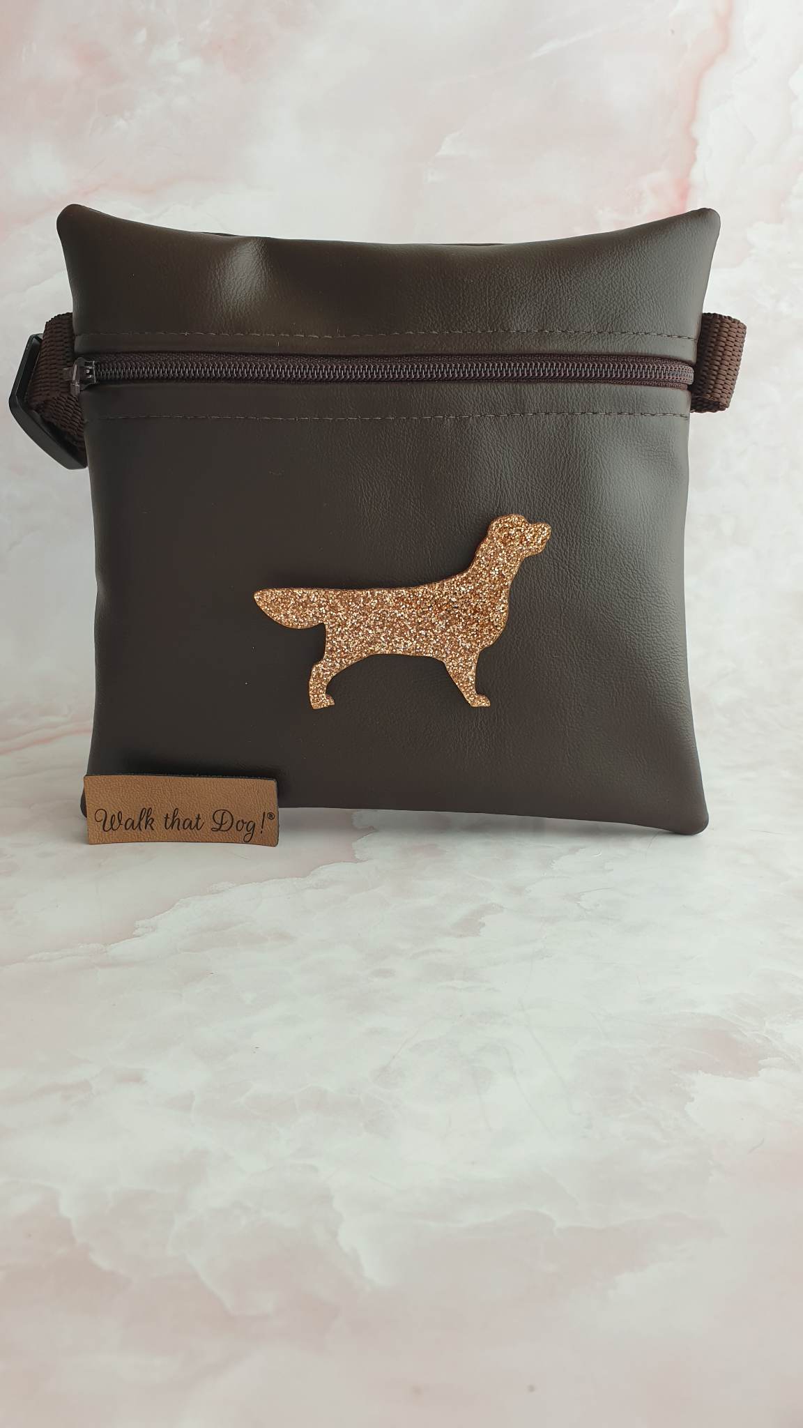 Showtas - Golden Retriever met glitter