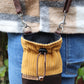 Crossbody Beloningstas - Oker Ribfluweel